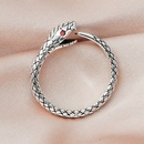 retro open snakeshaped winding copper ringpicture10