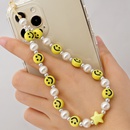 Korean fashion pearl pendant acrylic smiley mobile phone chainpicture10