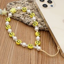 Korean fashion pearl pendant acrylic smiley mobile phone chainpicture12