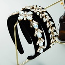fashion water drop shaped glass drill flower headbandpicture9