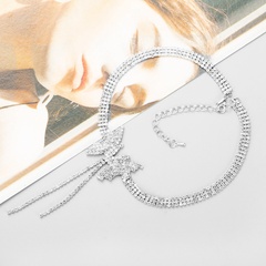 fashion short butterfly shape tassel necklace wholesale
