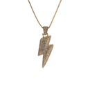 wholesale fashion gold lightning pendant copper necklacepicture17