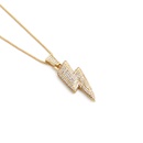 wholesale fashion gold lightning pendant copper necklacepicture21