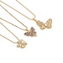 fashion golden butterfly copper inlaid zircon necklacepicture26
