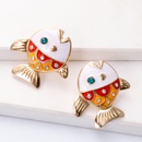 retro small fish epoxy earrings wholesalepicture12