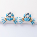 retro oil dripping crab diamond alloy earrings wholesalepicture18