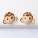 Fashion Retro Monkey Epoxy Animal Earrings Wholesalepicture11