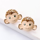 Fashion Retro Monkey Epoxy Animal Earrings Wholesalepicture12
