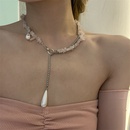 fashion water drop pearl pendant peach pollen stone necklacepicture11