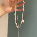 fashion water drop pearl pendant peach pollen stone necklacepicture14