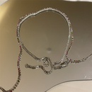 simple inlaid with color zircon thin chain necklacepicture15