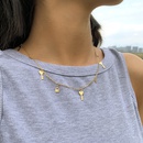 Simple ethnic style geometric lock singlelayer necklacepicture15