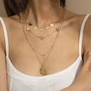 fashion copper sequins star bead chain alloy pendant necklacepicture13