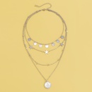 fashion copper sequins star bead chain alloy pendant necklacepicture15