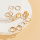 Retro Twist Hollow Alloy Ring Set Wholesalepicture14