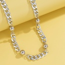 fashion round bead aluminum chain single layer necklacepicture15