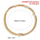 fashion round bead aluminum chain single layer necklacepicture16