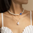 Retro Baroque Special Shaped Pearl Metal Necklacepicture15