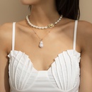 Retro Baroque Special Shaped Pearl Metal Necklacepicture18