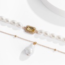 Retro Baroque Special Shaped Pearl Metal Necklacepicture16