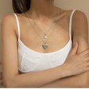 Fashion Alloy Heart Pendant Fine Chain Metal Lock Necklacepicture13
