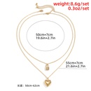 Fashion Alloy Heart Pendant Fine Chain Metal Lock Necklacepicture14