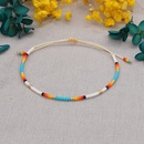 Petit bracelet de perles de riz de style ethnique simple tiss  la main de couleur arcencielpicture16
