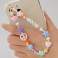 Korean simple personality letter beaded mobile phone lanyardpicture13