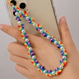 ethnic small daisy pearl beaded mobile phone chainpicture56