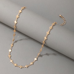 fashion metal geometric single-layer necklace