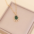 fashion multicolor full diamond water drop copper necklace wholesalepicture19