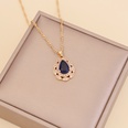 fashion multicolor full diamond water drop copper necklace wholesalepicture20