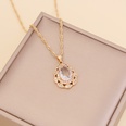 fashion multicolor full diamond water drop copper necklace wholesalepicture21