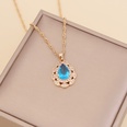 fashion multicolor full diamond water drop copper necklace wholesalepicture22