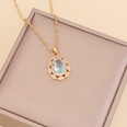 fashion multicolor full diamond water drop copper necklace wholesalepicture24