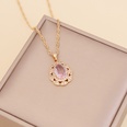 fashion multicolor full diamond water drop copper necklace wholesalepicture25