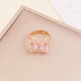 fashion zircon butterfly opening adjustable ring wholesalepicture24