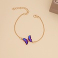 fashion simple multicolor gradient butterfly necklacepicture36