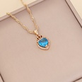 fashion multicolor full diamond heart necklacepicture16