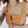 fashion lava geometric letter pendent short clavicle necklacepicture23