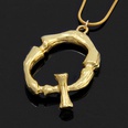 fashion lava geometric letter pendent short clavicle necklacepicture32