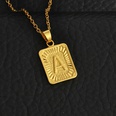 fashion gold medal square letter necklace wholesalepicture43