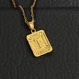 fashion gold medal square letter necklace wholesalepicture62