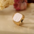 simple square geometric alloy ring wholesalepicture15