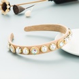 Diadema delgada de diamantes de imitacin de perlas redondas de estilo barroco retropicture18