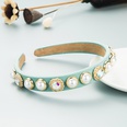 Diadema delgada de diamantes de imitacin de perlas redondas de estilo barroco retropicture19