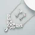 fashion pearl rhinestone earrings necklace setpicture13