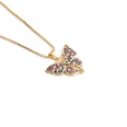 fashion golden butterfly copper inlaid zircon necklacepicture31