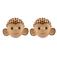 Fashion Retro Monkey Epoxy Animal Earrings Wholesalepicture14