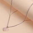 Korean simple natural stone heartshaped pendent necklacepicture17